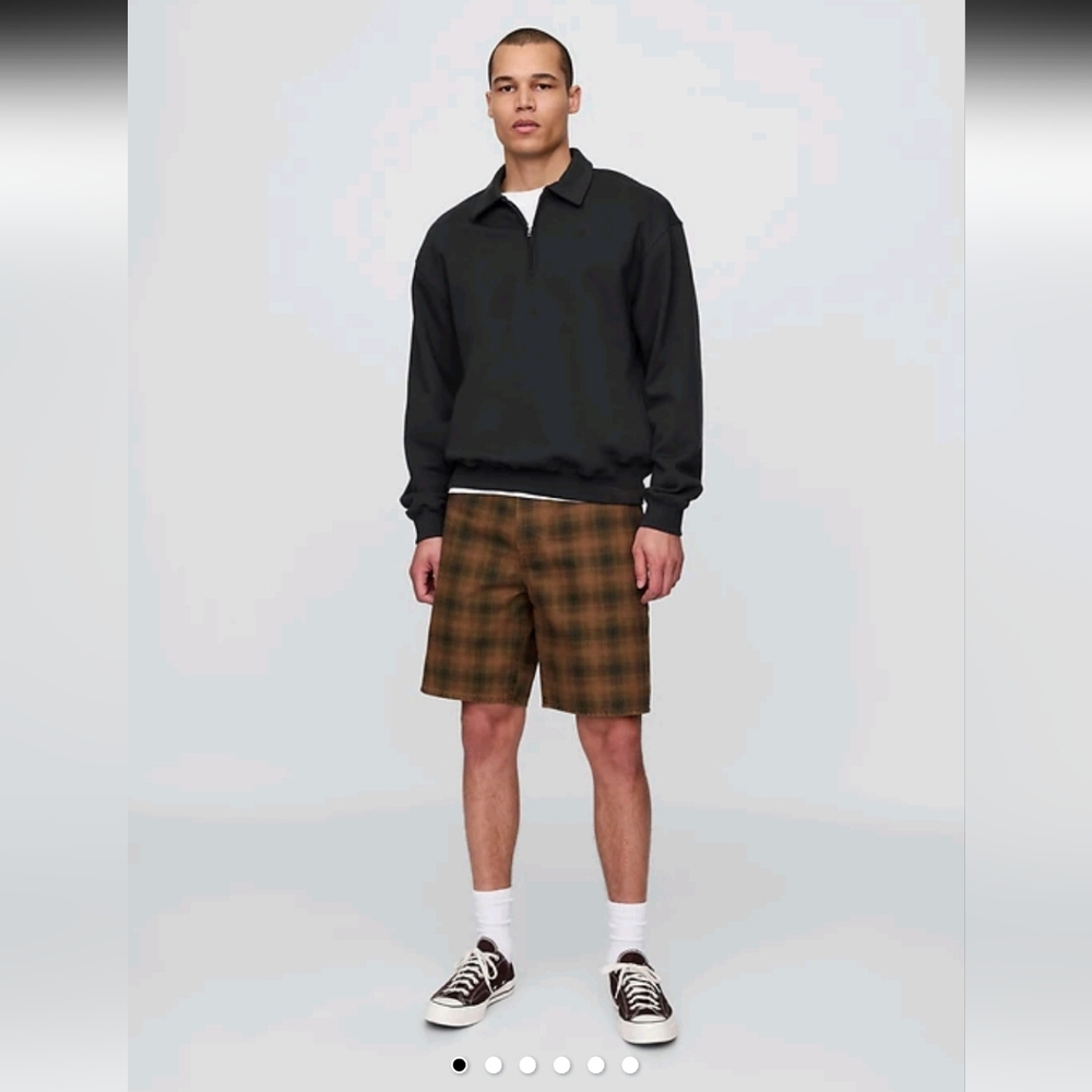 GAP Plaid Canvas Shorts